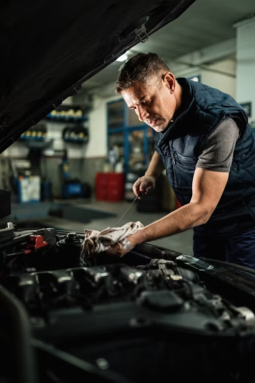 Mechanic working